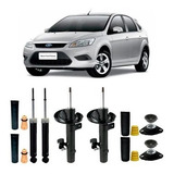 4 Amortecedor 4 Kit Suspensão Focus 2009 Até 2013