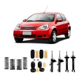 4 Amortecedor 4 Kit Suspensão Molas Ford Ka 11 2012 2013
