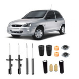 4 Amortecedor 4 Kits Batentes Corsa Wind 1994 A 2000