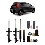 4 Amortecedor 4 Kits Suspensão Palio Attractive 2012 2013