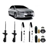 4 Amortecedor Kit Suspensão Honda City 2009 2010 2011 2012