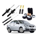 4 Amortecedor Kit Suspensão Polo Sedan 2009 2010 2011 2012
