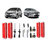 4 Amortecedores Kayaba Honda Fit 2009 2010 2011 2012 Kits