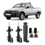 4 Amortecedores Kits Suspensão Strada 2001 02 03 Até 2015