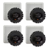 4 Arandela Quadrada Falante Jbl Som Ambiente Home Teto Gesso