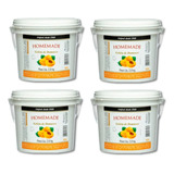 4 Baldes Geleia Damasco Homemade 2kg Food Service