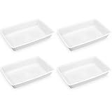 4 Bandejas Plásticas Para Alimentos Retangular 7L Bacia Cozinha Açougue Plasvale