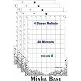4 Bases De Corte Silhouette Cameo Portrait Retrato C cola 40