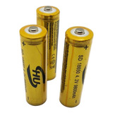 4 Bateria 18650 Li ion Gold