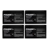 4 Baterias 12v 12ah Vrla Bike Ciclo Profundo