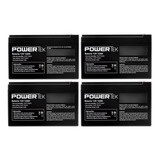 4 Baterias 12v 12ah Vrla Bike Ciclo Profundo