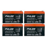 4 Baterias 12v 15a Pulse 6 dzm 15 Para Bicicleta Elétrica
