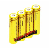 4 Baterias 18650 Gold 5200mah 3 7v Lanterna Tática Led