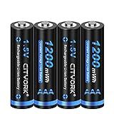 4 Baterias De Lítio Recarregáveis AAA