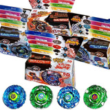 4 Beyblade Diferentes Brinquedo Giroscópio Lançador Simples