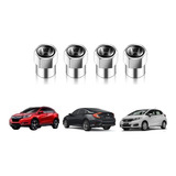 4 Bico Pneu Biquinho Carro Honda Civic Fit Hrv Modelo Metal