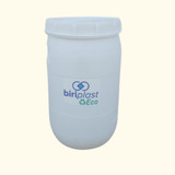 4 Biriplast Eco 40 Lt Tambor bombona Tampa De Rosca Branca