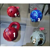 4 Bolas De Batalha Colecionável Bakugan Chaveiro 