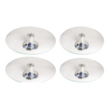 4 Boleira Bandeja Bolo Doce Cupcake Vidro Prato