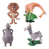 4 Bonecos Madagascar miniaturas Produto No Brasil