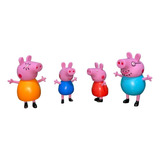 4 Bonecos Peppa Pig E Amigos
