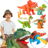 4 Brinquedo Dinossauros Monta Desmonta Educativo Criança Ori