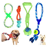 4 Brinquedo Pet Corda Resistente Interativo