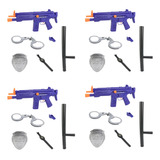 4 Brinquedos Arma Fuzil Metralhadora Infantil Promoção Top