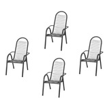 4 Cadeiras De Areá Lazer Varanda