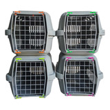 4 Caixa De Transporte N3 Cães E Gatos Durapets Falcon Neon