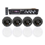 4 Caixas De Som Jbl C Receiver E Arandelas Som Ambiente