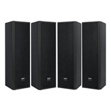 4 Caixas Som Line Array C425 Donner 100wrms Top Igreja Bar Cor Preto Passiva