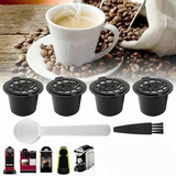 4 Cápsulas Reutilizáveis Nespresso Colher E Pincel Limpeza