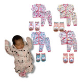 4 Casaco 4 Calça 4 Meia Soft Inverno Bebê Pijama Frio