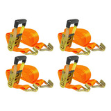 4 Cinta Para Amarrar Carga 50mm X 9 Mts 4 Ton C Catraca