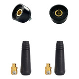 4 Conector Engate Rápido Cabo Solda Macho Fêmea Painel 9mm