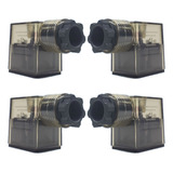 4 Conector Plug Bobina Valvula Pneumatica Solenoide Dc 2w