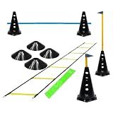 cones furados barreiras pratos circuito funcional escada