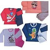 4 Conjuntos Moletom Flanelado Menino E Menina Conjuntos Kit Infantil E Juvenil KIT MENINO 04 