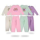 4 Conjuntos Plush De Inverno Pijamas Feminino Intantis E Infanto Juvenil Tamanho 14