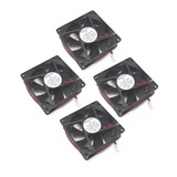 4 Cooler Nework 12v 80x80x25 Mm 5000 Rpm Cód 14 204hhe Nova