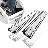 4 Corrediça Telescópica H40 50cm 2 PAR 500mm Reforçada Resistente 40KG Trilho Gaveta Móveis Armário Galvanizado Corredica Gavetas Armario 2 Pares