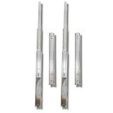 4 Corrediça Telescópica H45 50cm 500mm 45KG - 2 PAR Gaveta Moveis Armário Trilho Reforçada Larga Pesada Zincada Corredica Gavetas Armario 2 Pares