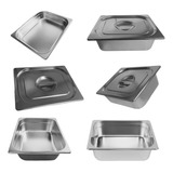 4 Cuba 4 Tampa Gastronômica Gn 1 2 100mm Inox P Buffet