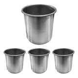 4 Cuba Caneca Molheira Pote Balde Molho Alumínio 3 L Bufet