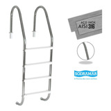 4 Degraus Abs Sodramar Aço Inox 316 Escada Para Piscina