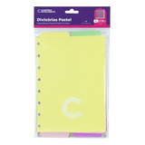 4 Divisórias Pastel Para Caderno Inteligente Tamanho A5