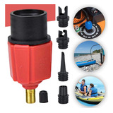 4 Em 1 Conjunto De Adaptadores Para Inflar Sup Vermelho