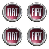 4 Emblema Adesivo Calota Fiat Palio Uno Siena Stilo Idea 48m