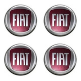 4 Emblema Adesivo Calota Fiat Palio Uno Siena Stilo Idea 48m